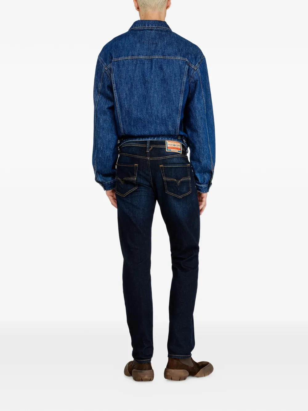 Diesel Jeans met toelopende pijpen Blauw
