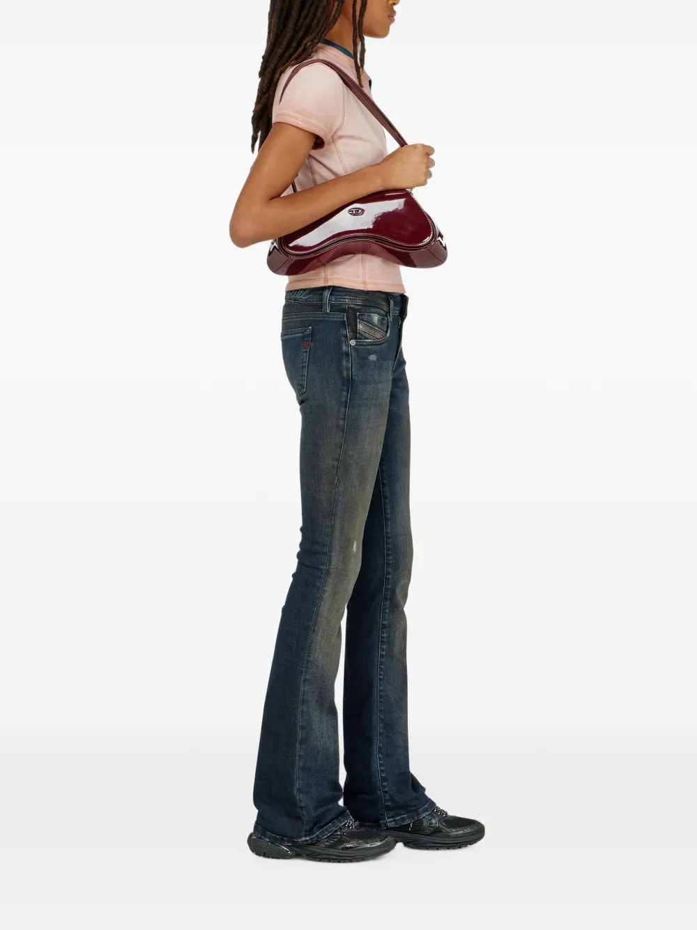 Diesel 1969 D-Ebbey bootcut low-waist jeans Blauw