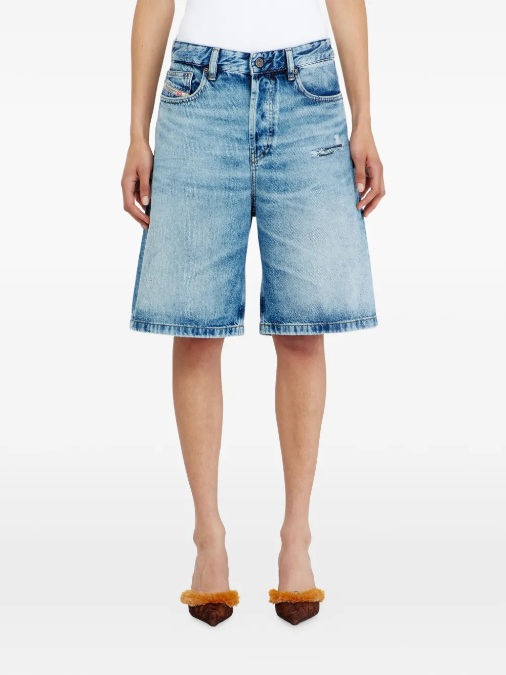 Diesel De-Sire-Short denim shorts Blauw