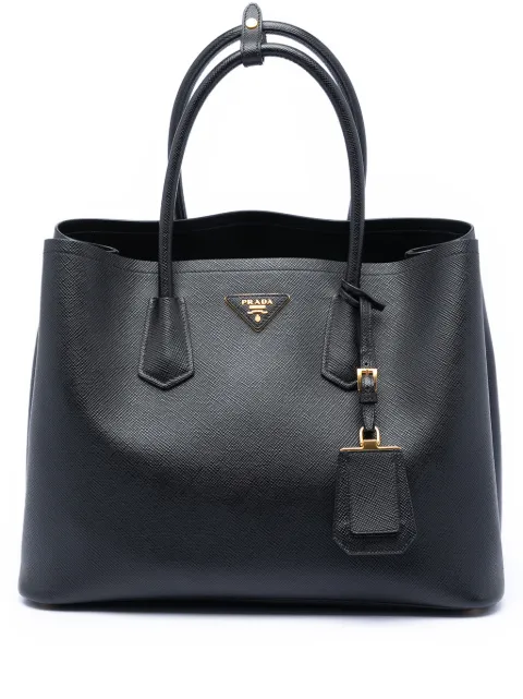 Prada Pre-Owned 2010-2026 Medium Saffiano Cuir Double satchel