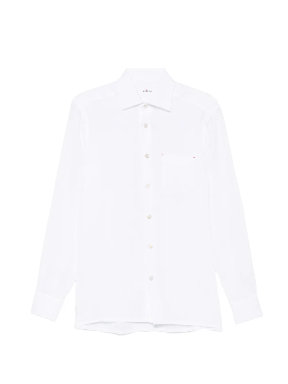 Kiton chest-pocket shirt - Bianco
