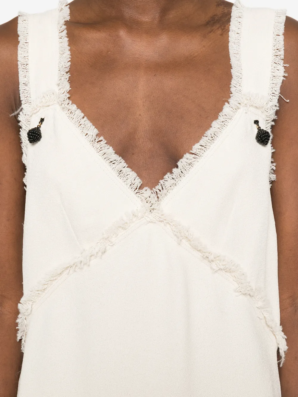 TOTEME Jurk met V-hals Beige