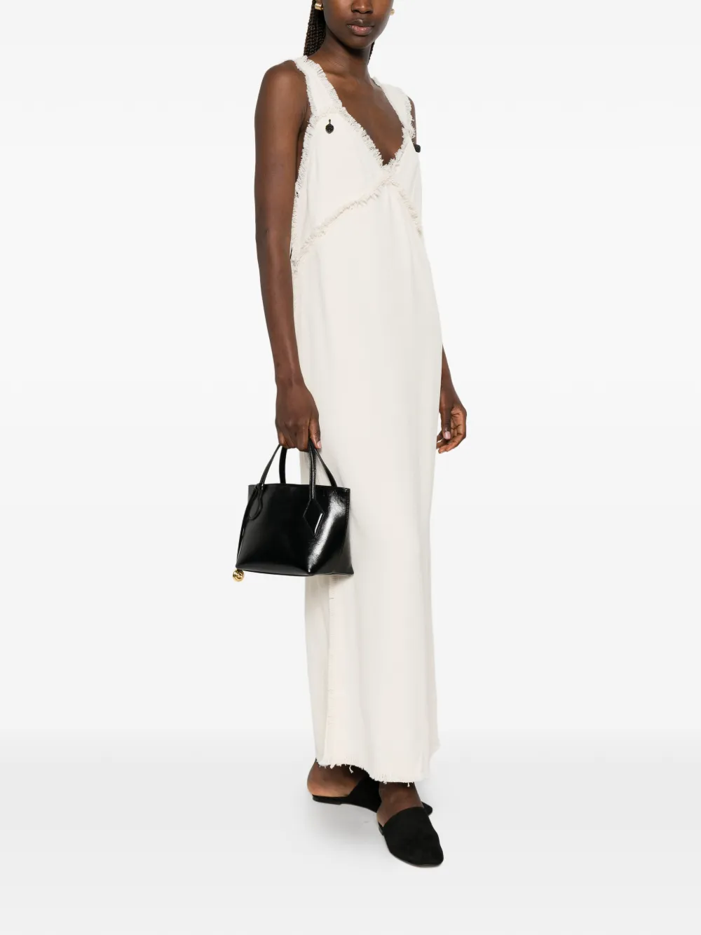 TOTEME Jurk met V-hals Beige