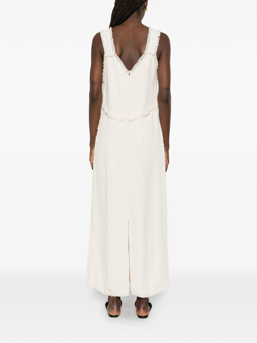 TOTEME Jurk met V-hals Beige