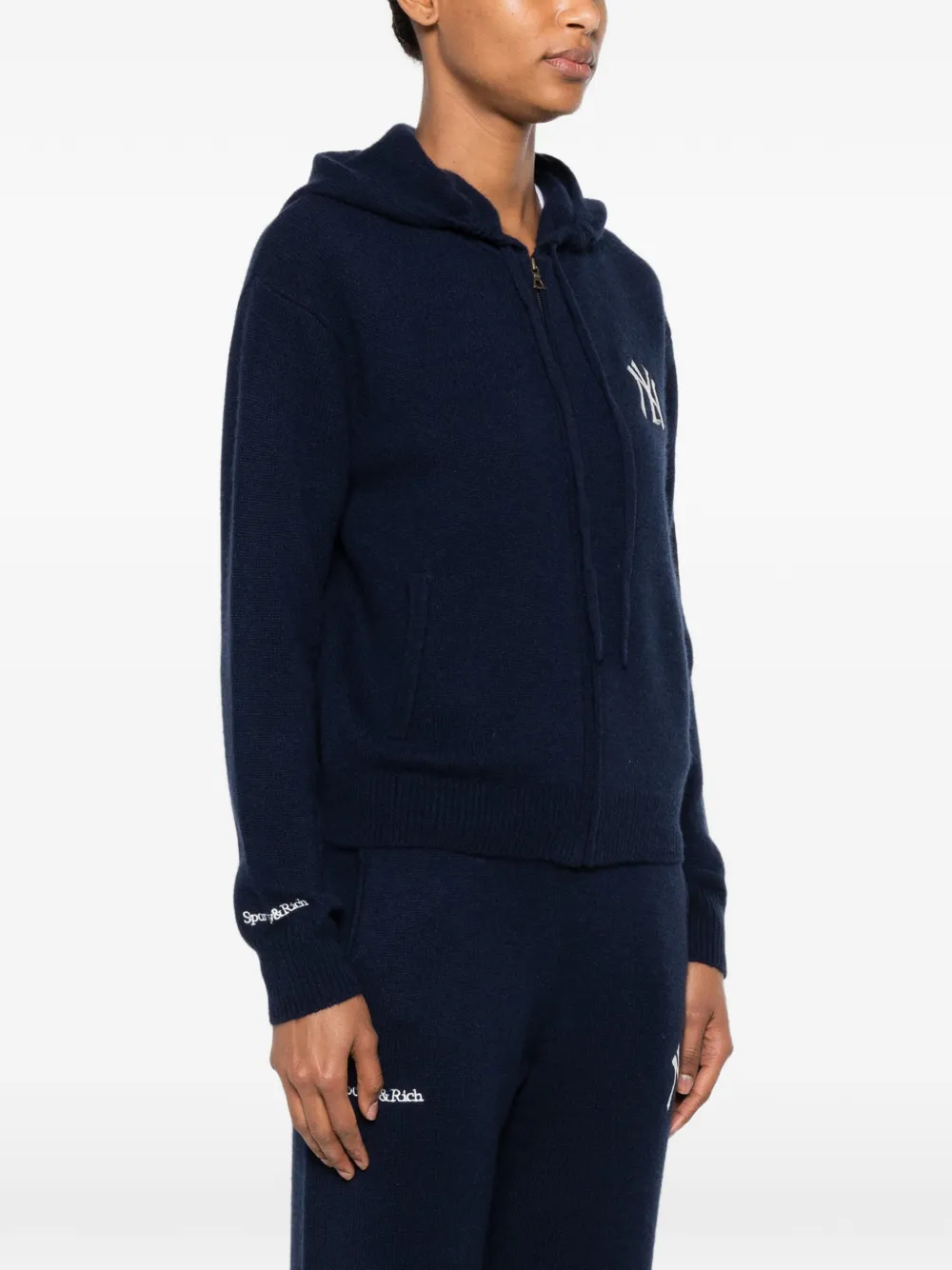 Sporty & Rich Heritage Yankees vest met capuchon Blauw