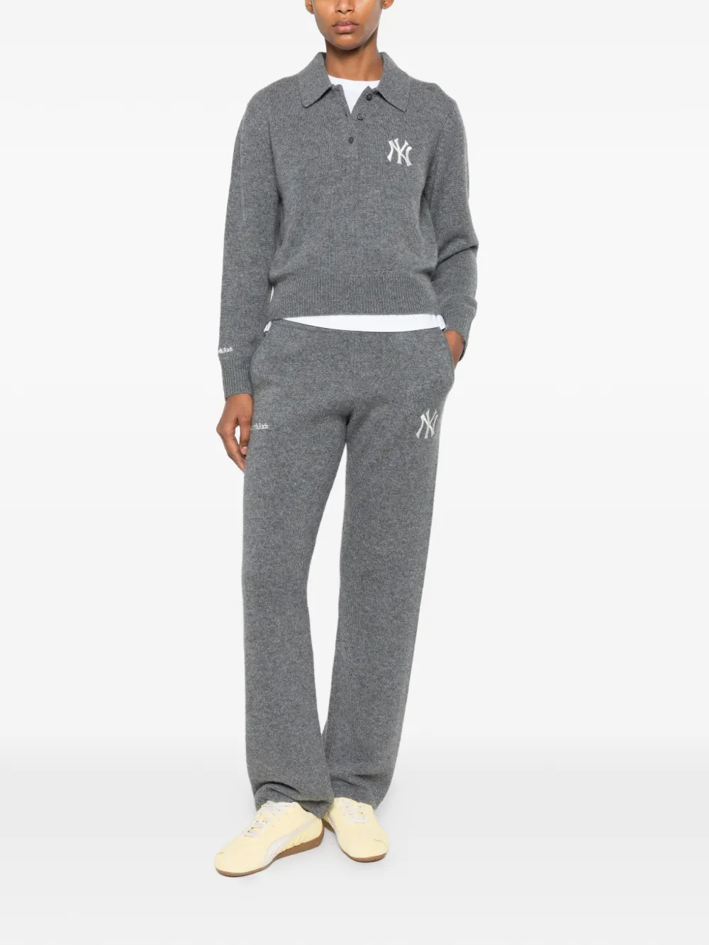 Sporty & Rich Heritage Yankees Serif broek Grijs