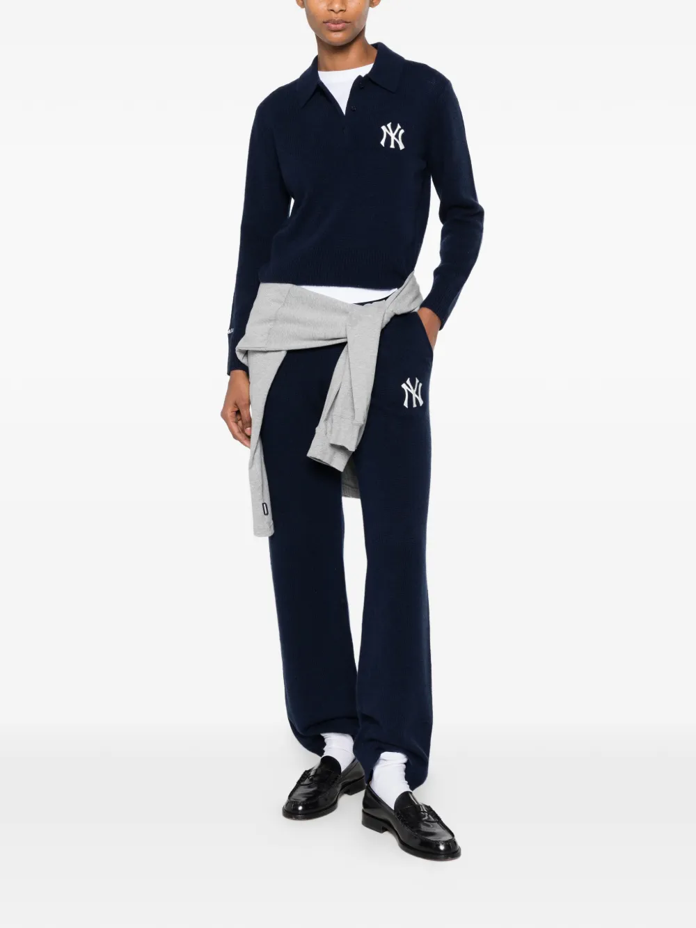 Sporty & Rich Heritage Yankees Serif broek Blauw