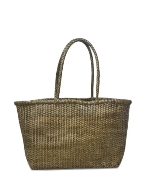 Donna Karan woven leather tote bag