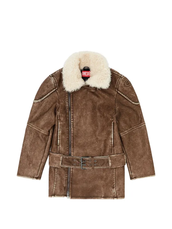 Diesel ダブルコート | ブラウン | FARFETCH JP