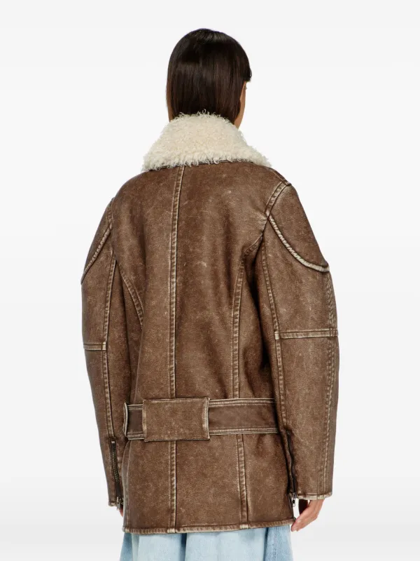 Diesel ダブルコート | ブラウン | FARFETCH JP