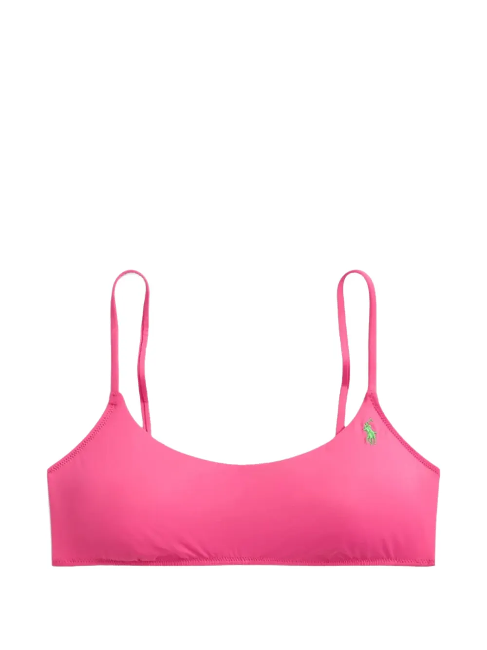 Polo Ralph Lauren Polo Pony logo-embroidered bikini top - Rosa