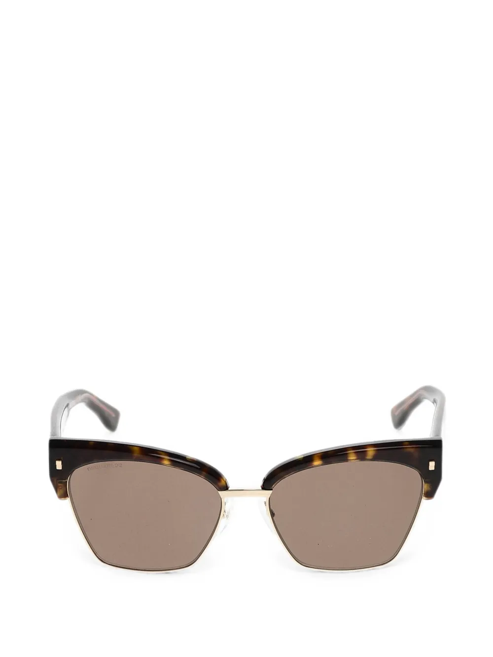 DSQUARED2 EYEWEAR tortoiseshell-effect cat-eye sunglasses - Braun