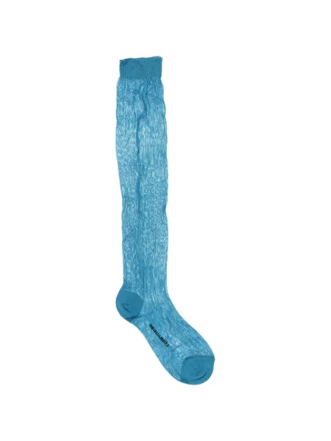 DSQUARED2 logo-print ribbed socks