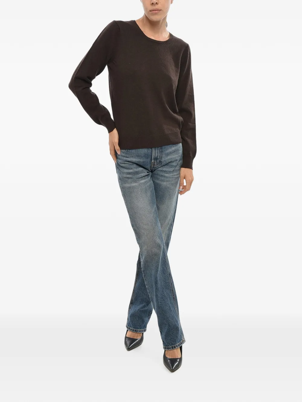 Malo crew-neck long-sleeve sweater Bruin