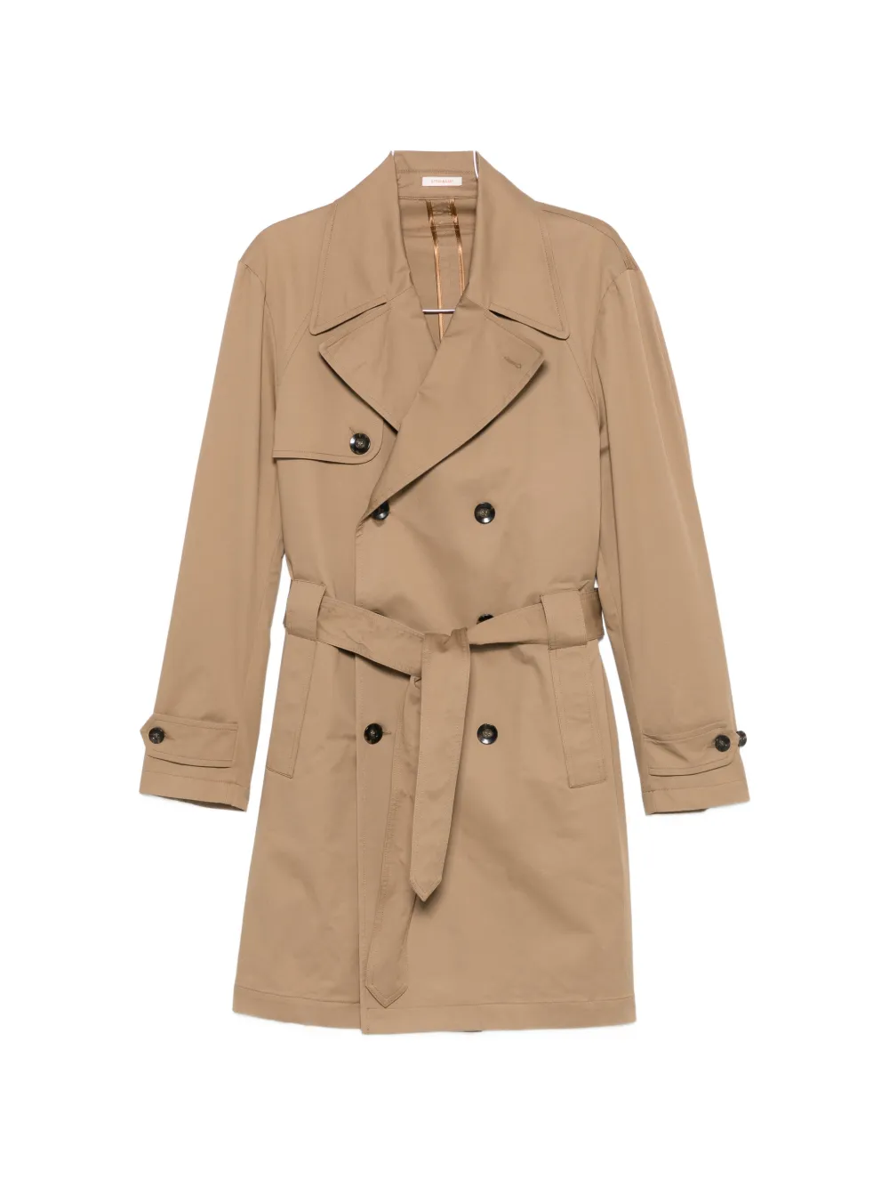OFFICINA 36 double-breasted belted coat - Braun
