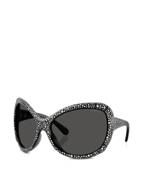 Swarovski Eyewear crystal-embellished butterfly-frame Sunglasses
