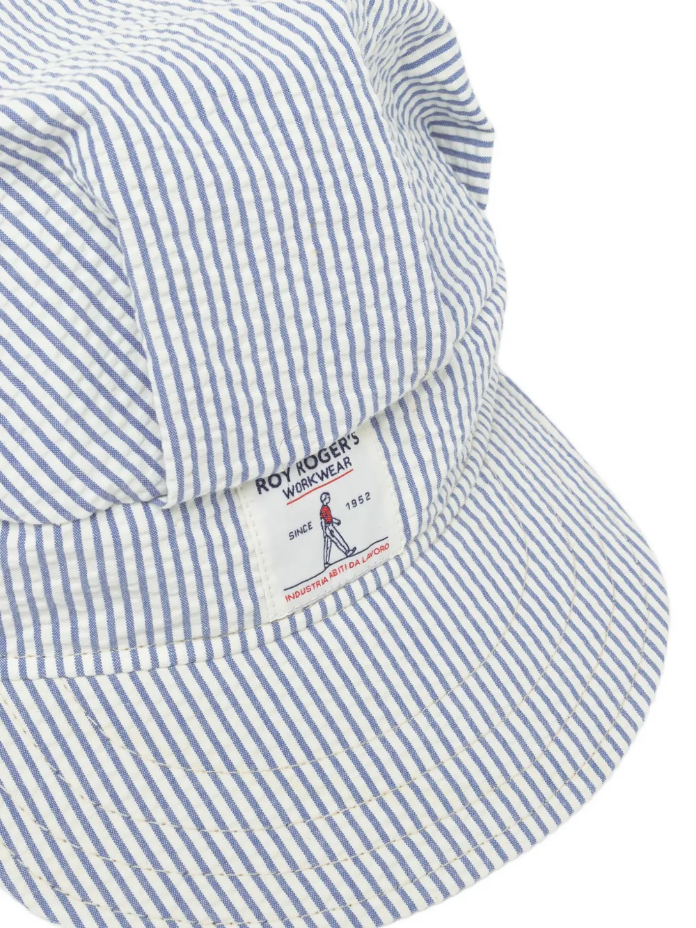 Engineered Garments Striped Seersucker Hat | Blue | FARFETCH PT