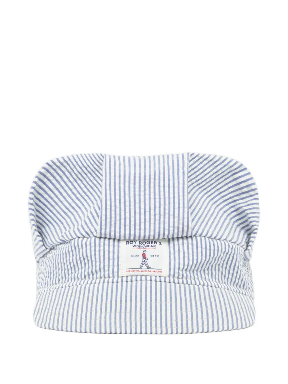 Engineered Garments striped seersucker hat - Blau