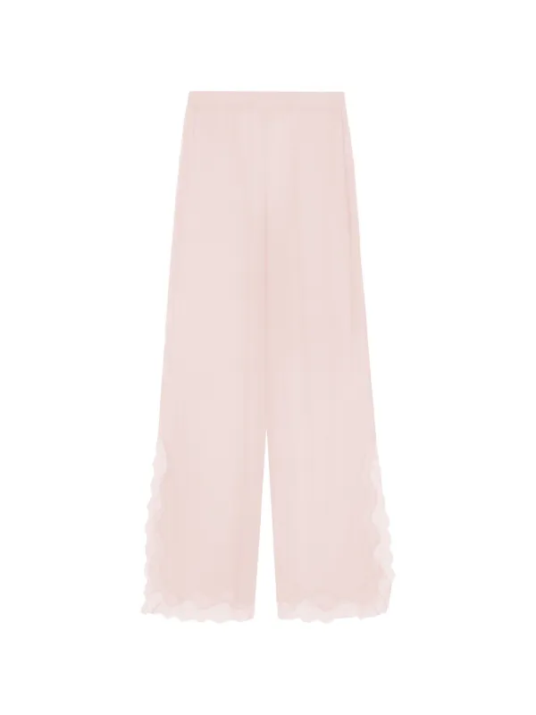 16Arlington Ricci Lace-trim Trousers in Pink