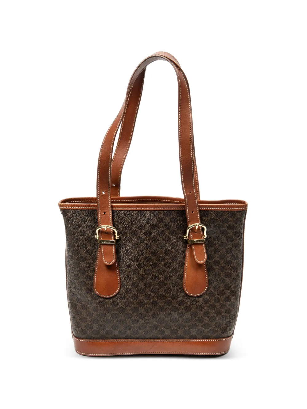 Celine Pre-Owned Triomphe Macadam Monogram tote bag - Marrone