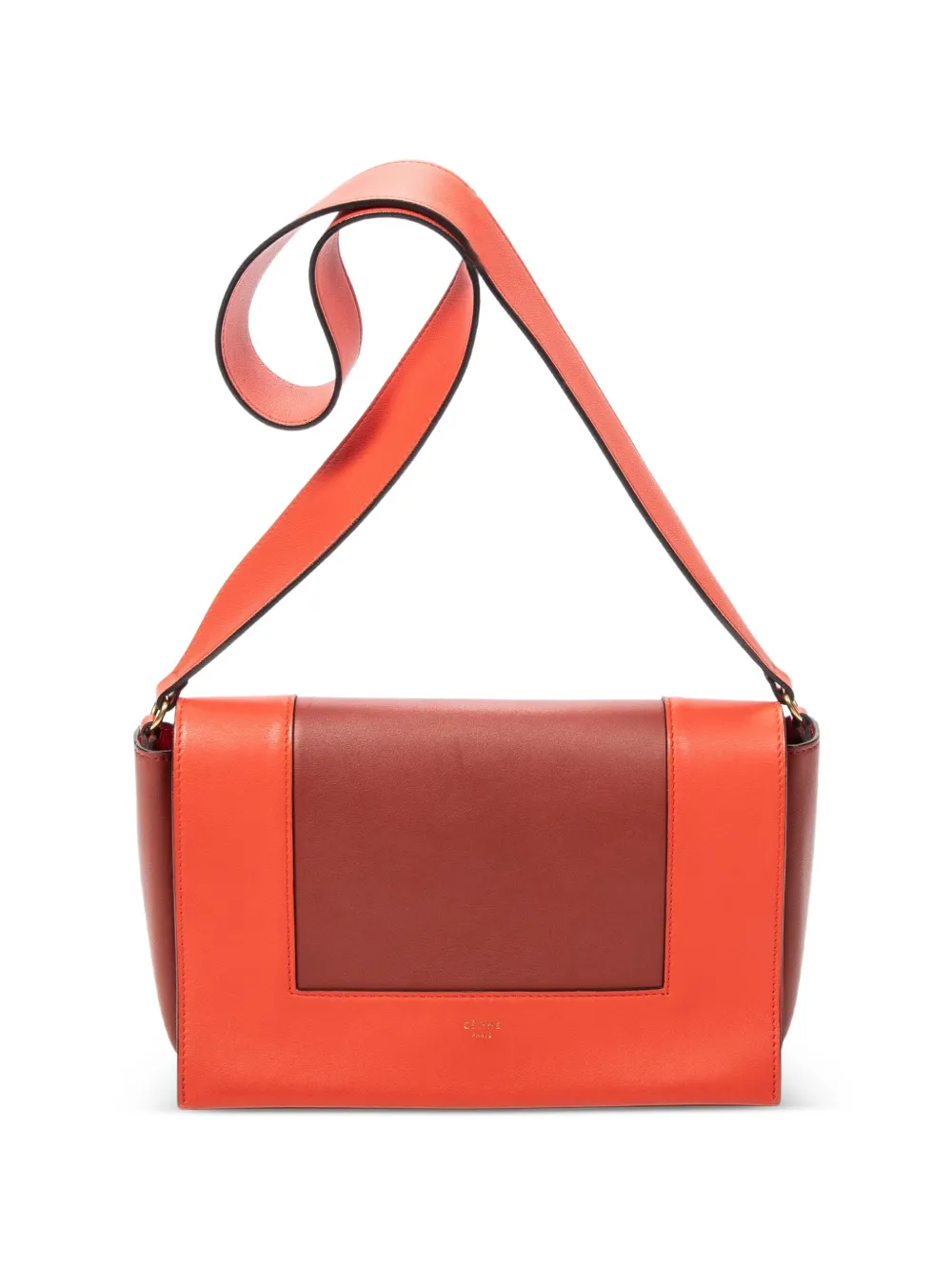 Celine Pre-Owned medium Frame leather shoulder bag - Orange