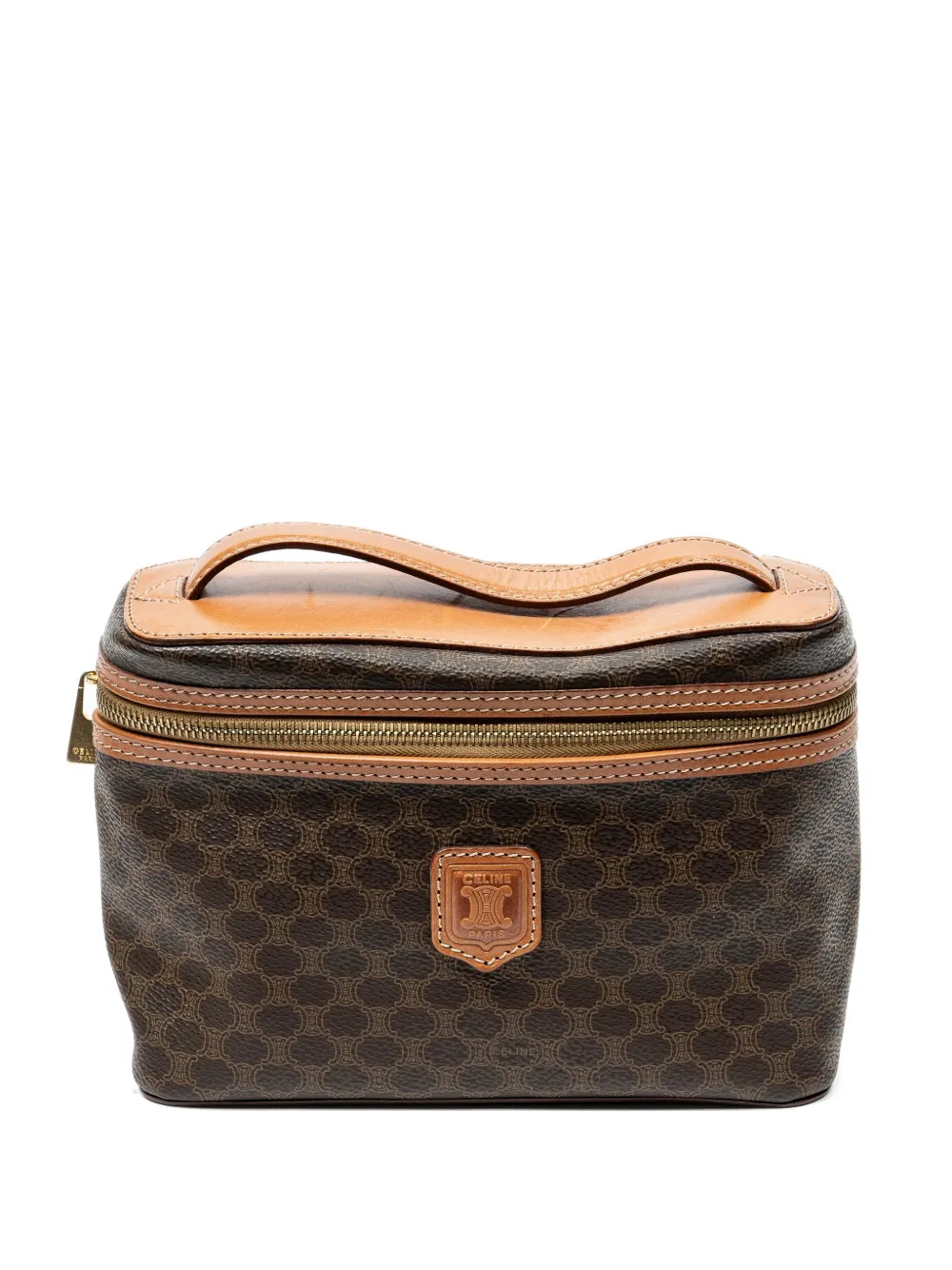 Celine Pre-Owned Macadam vanity bag - Brown