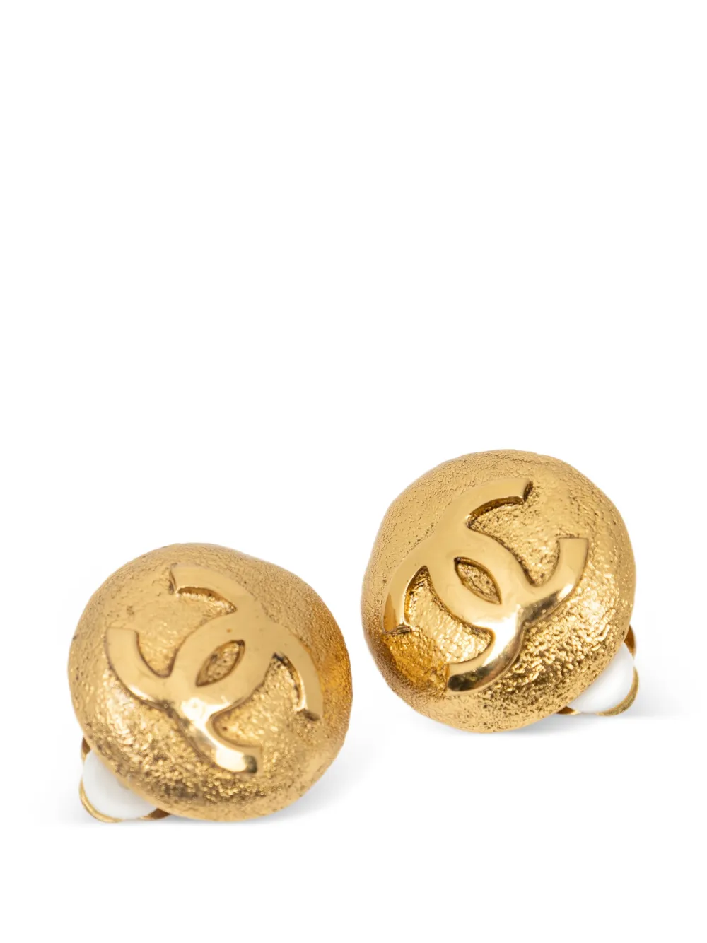 CHANEL Pre-Owned CC logo clip-on earrings - Oro