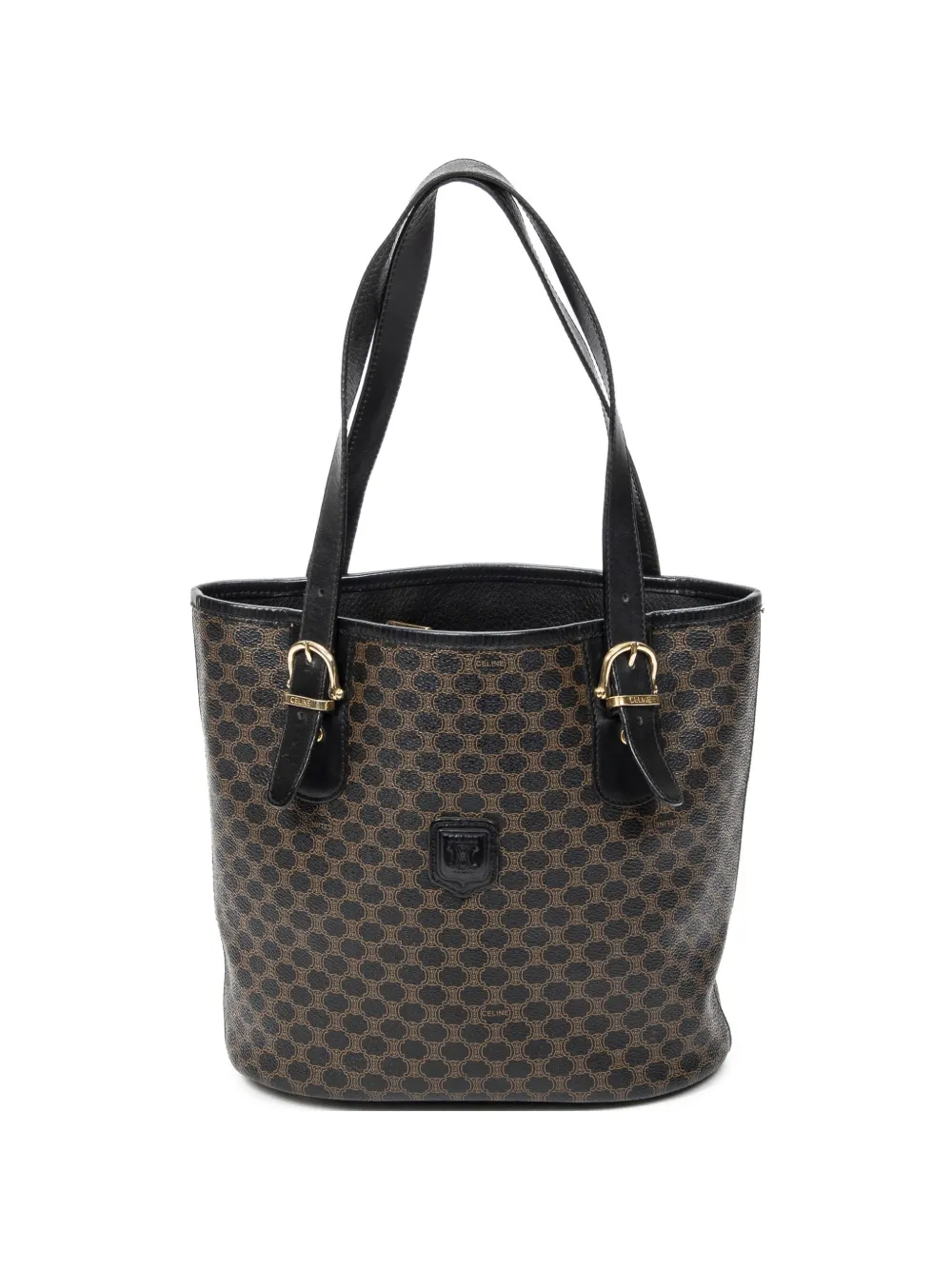 Celine Pre-Owned buckle shoulder bag - Nero