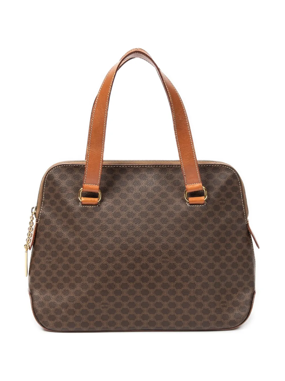 Celine Pre-Owned Macadam pattern tote bag - Brown