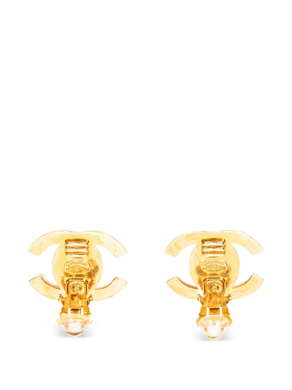 CHANEL Pre-Owned CC turn-lock earrings - Oro