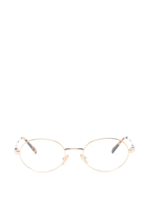 Miu Miu Eyewear 타원형 프레임 안경