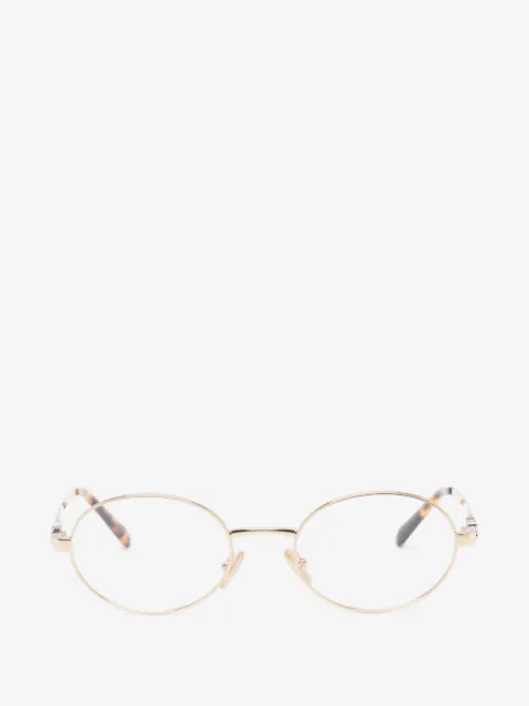 Miu Miu Eyewear lentes con armazón ovalada
