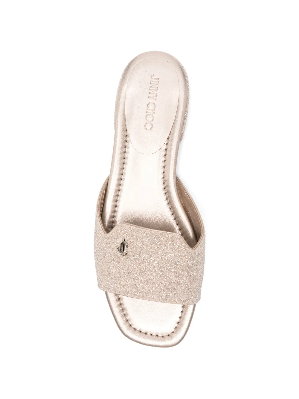Jimmy Choo Dina glitter sandals Beige