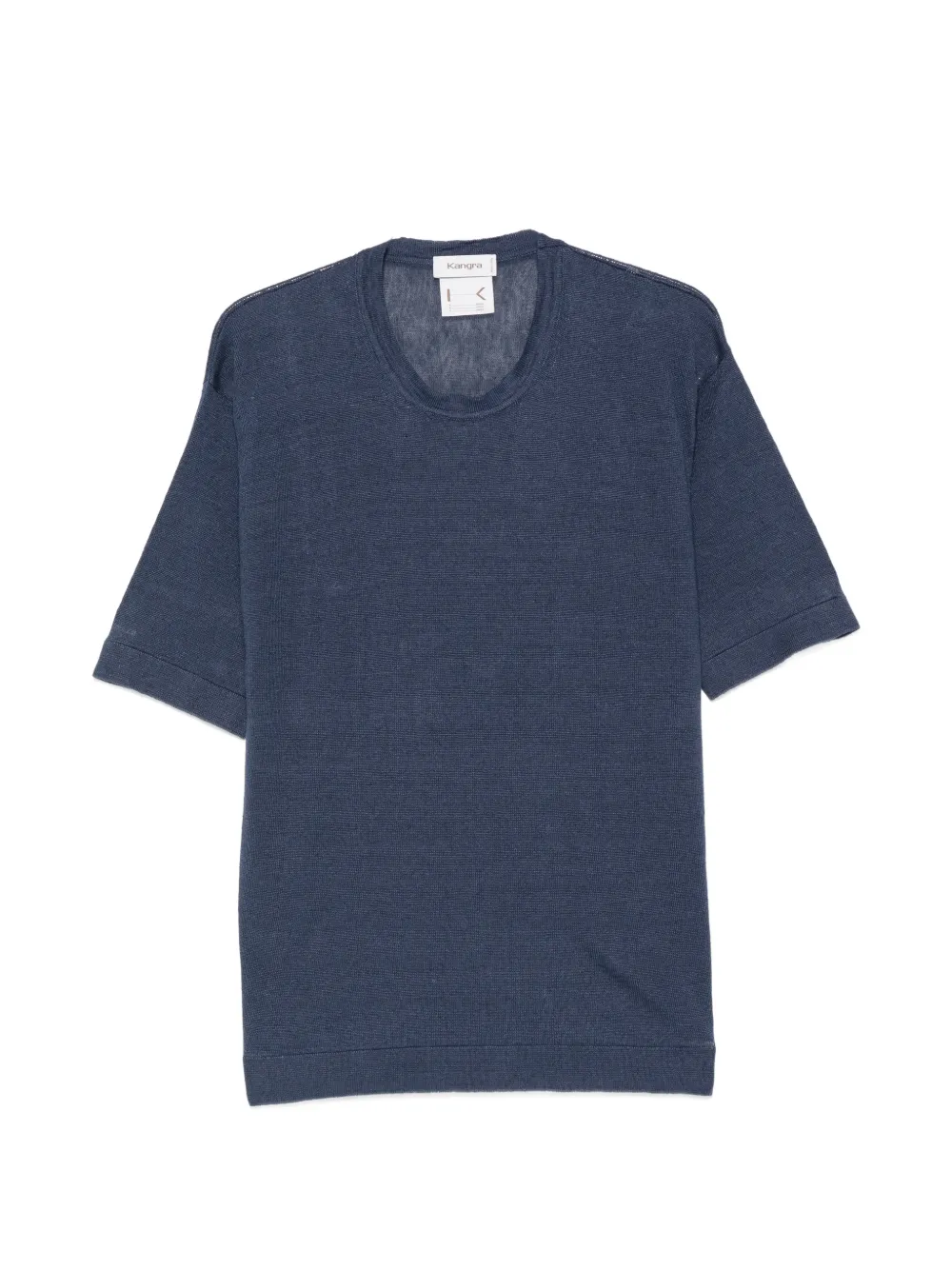 Kangra short-sleeve linen T-shirt - Blu