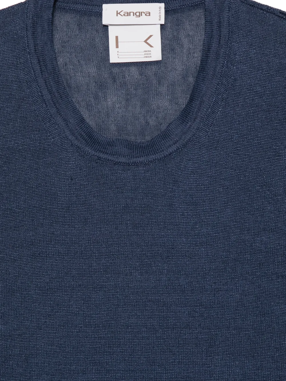 Kangra Linnen T-shirt Blauw