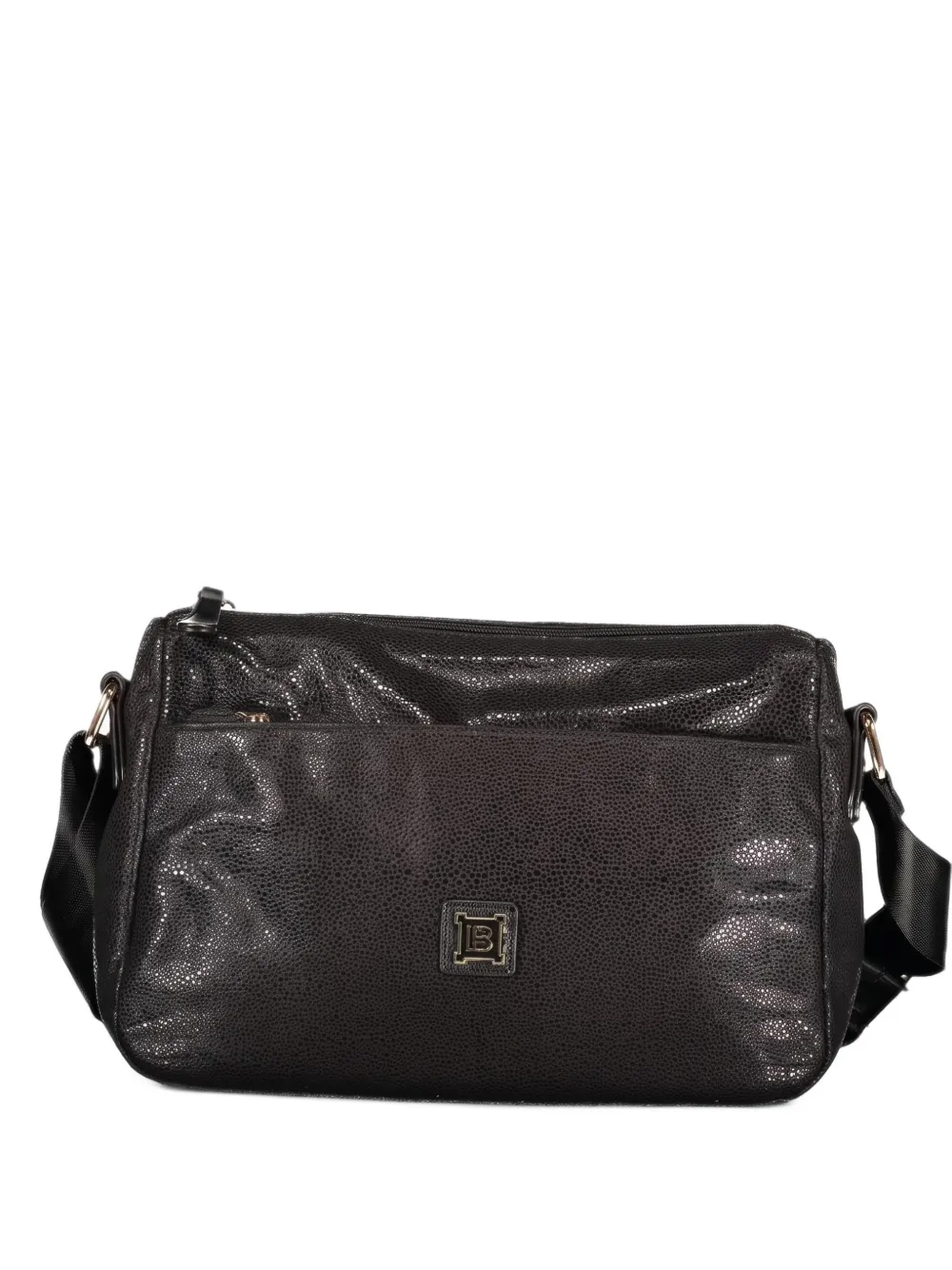 Laura Biagiotti Crossbodytas met logoplakkaat Zwart