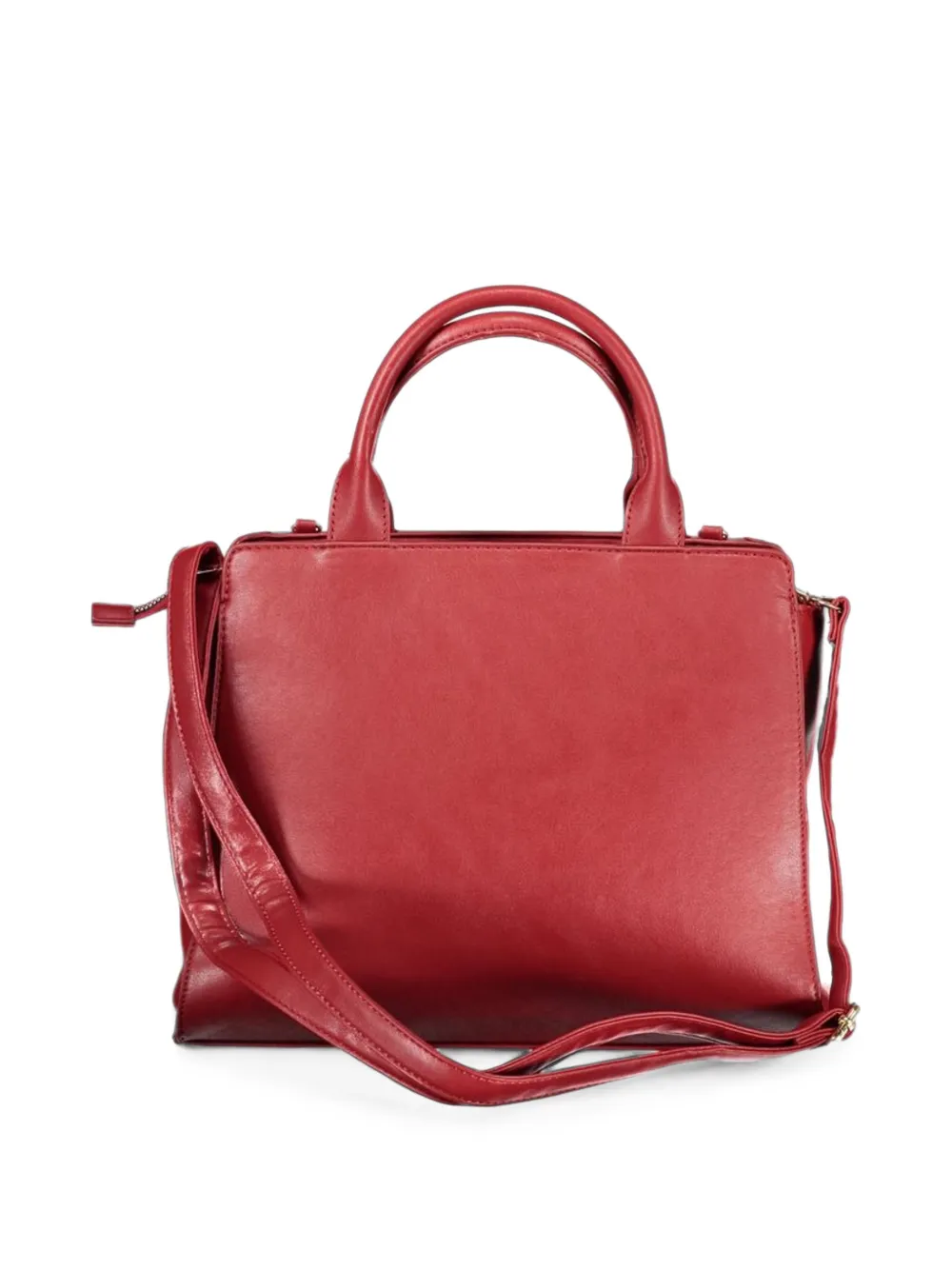 Laura Biagiotti monogram-pattern chain-detail tote bag Rood