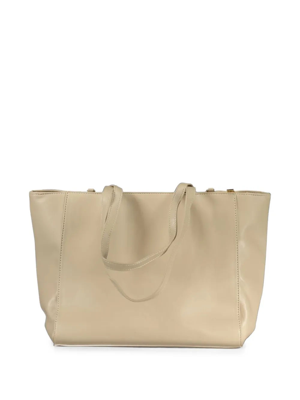Laura Biagiotti Akkette logo-plaque tote bag Beige