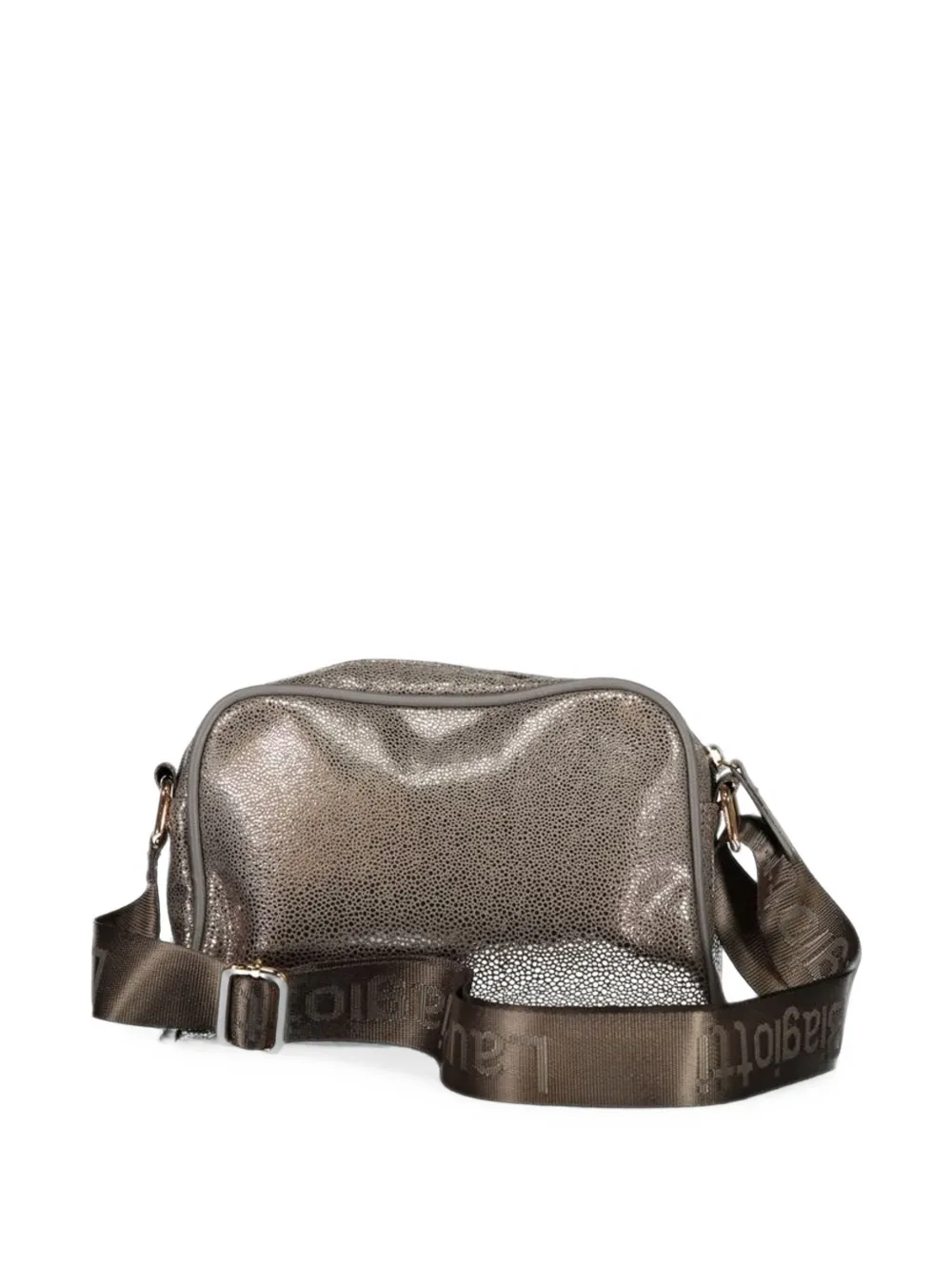 Laura Biagiotti logo-plaque crossbody bag Grijs