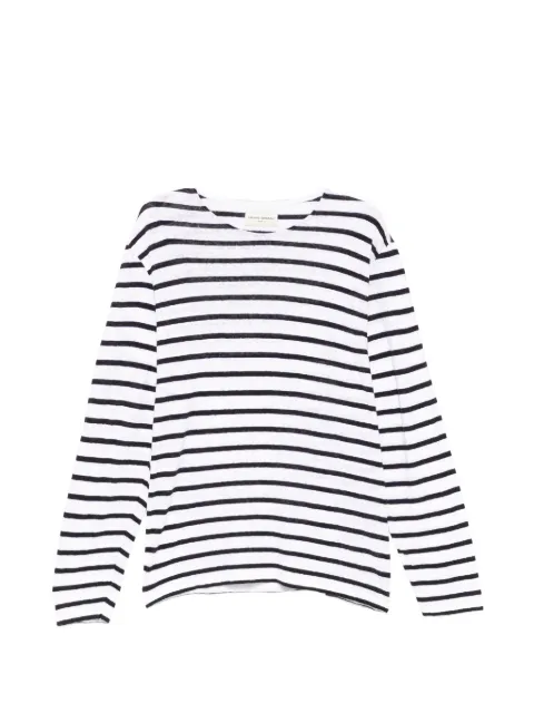 Officine Generale playera con rayas horizontales estampadas