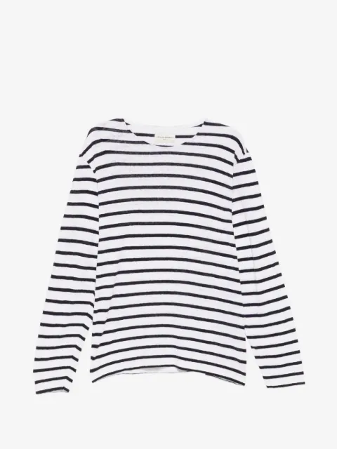 Officine Generale horizontal-stripe long-sleeve T-shirt
