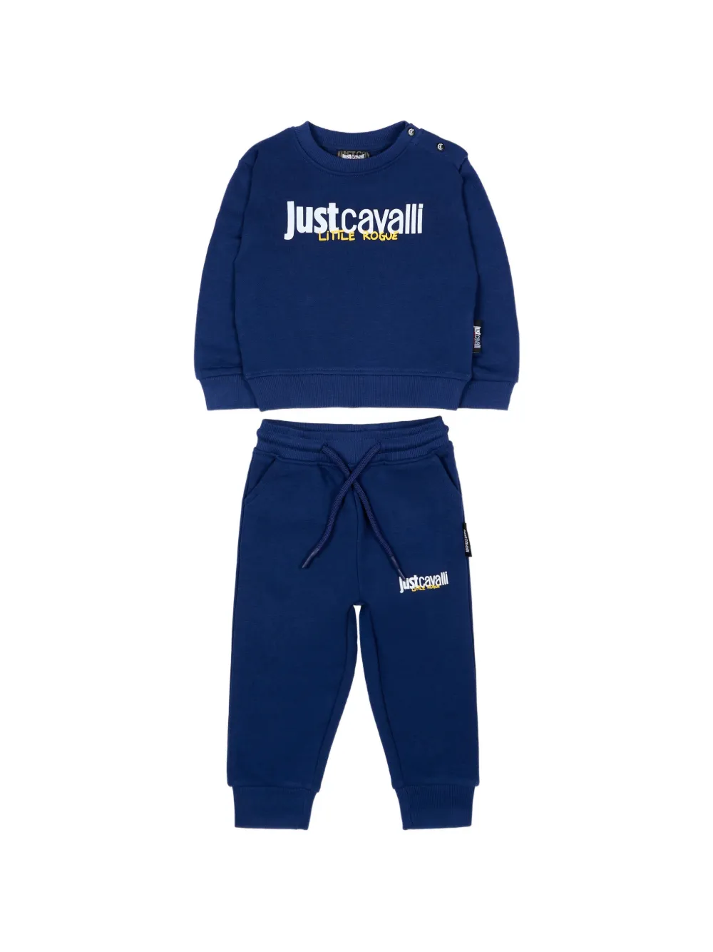 Just Cavalli Kids logo-print tracksuit - Blu