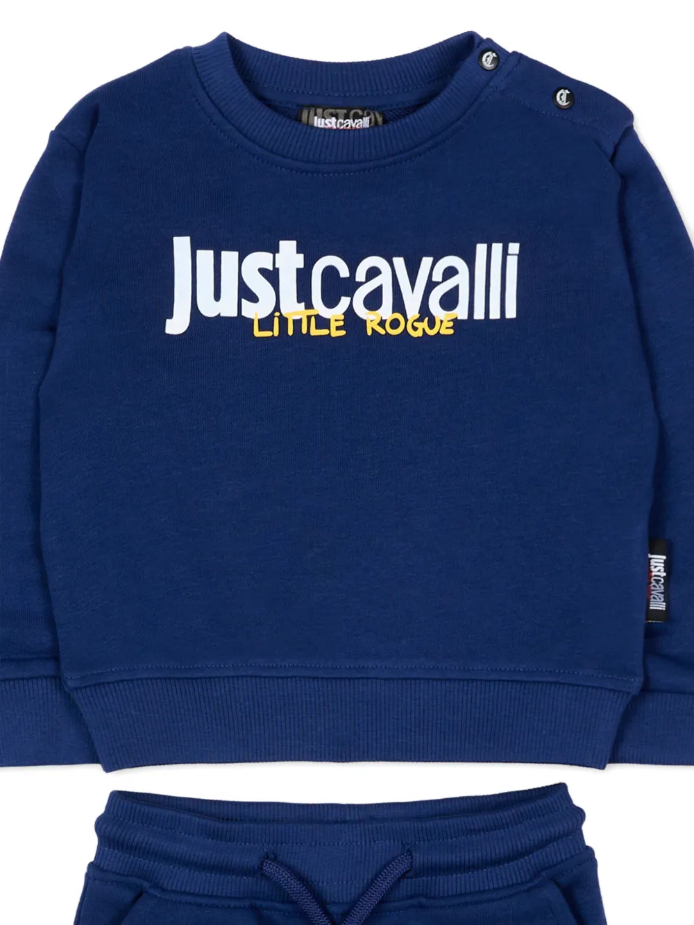 Just Cavalli Kids Trainingspak met logoprint Blauw