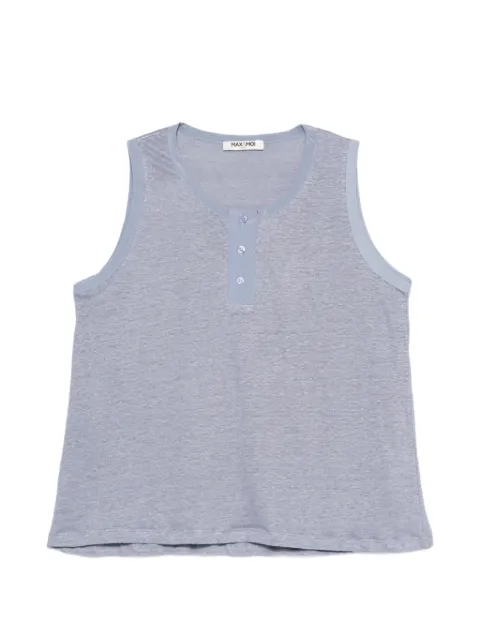 Max & Moi button-embellishment sleeveless top
