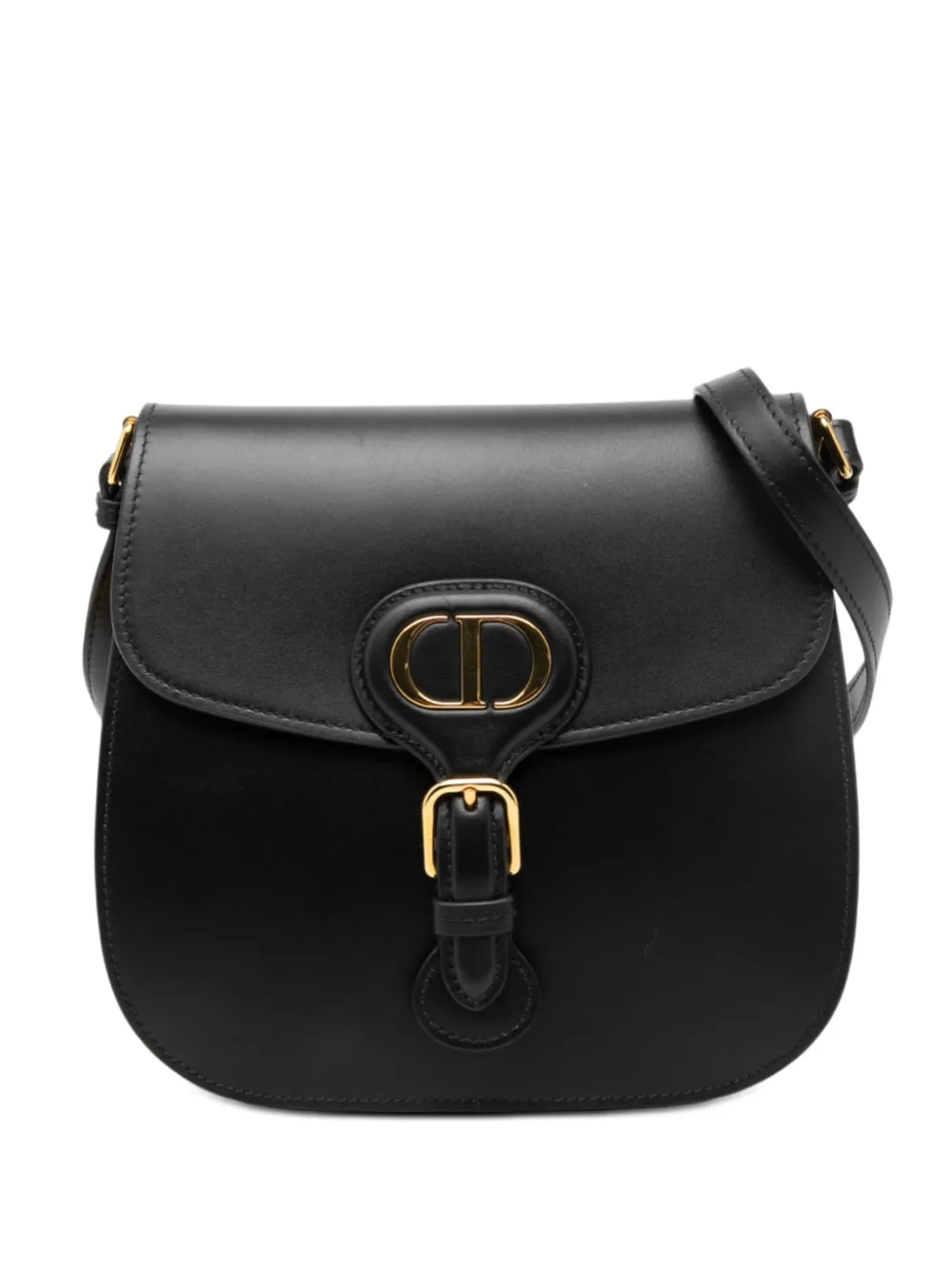 Christian Dior Pre-Owned 2022 Medium Calfskin Bobby Frame Flap crossbody bag - Nero