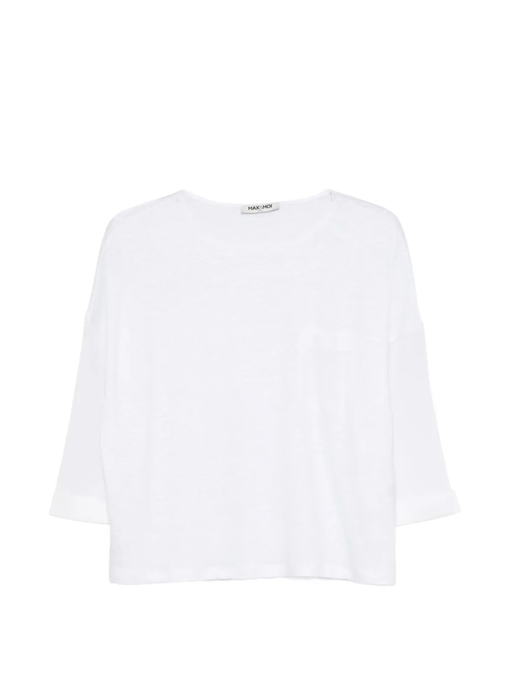 Max & Moi Patch-pocket T-shirt In White