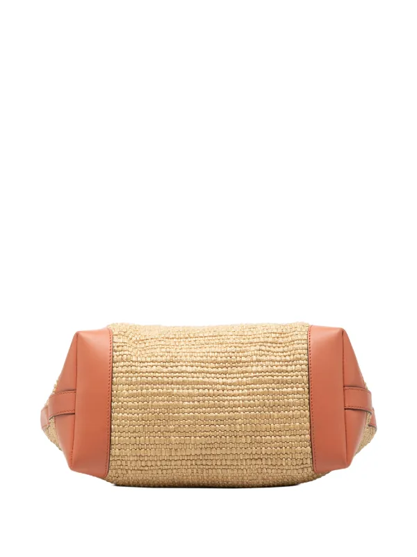 Gucci Pre-Owned 2016-2026 Raffia Bamboo Childrens Tote Bag