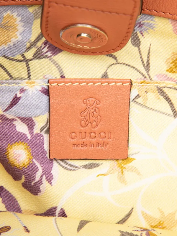 Gucci Pre-Owned 2016-2026 Raffia Bamboo Childrens Tote Bag