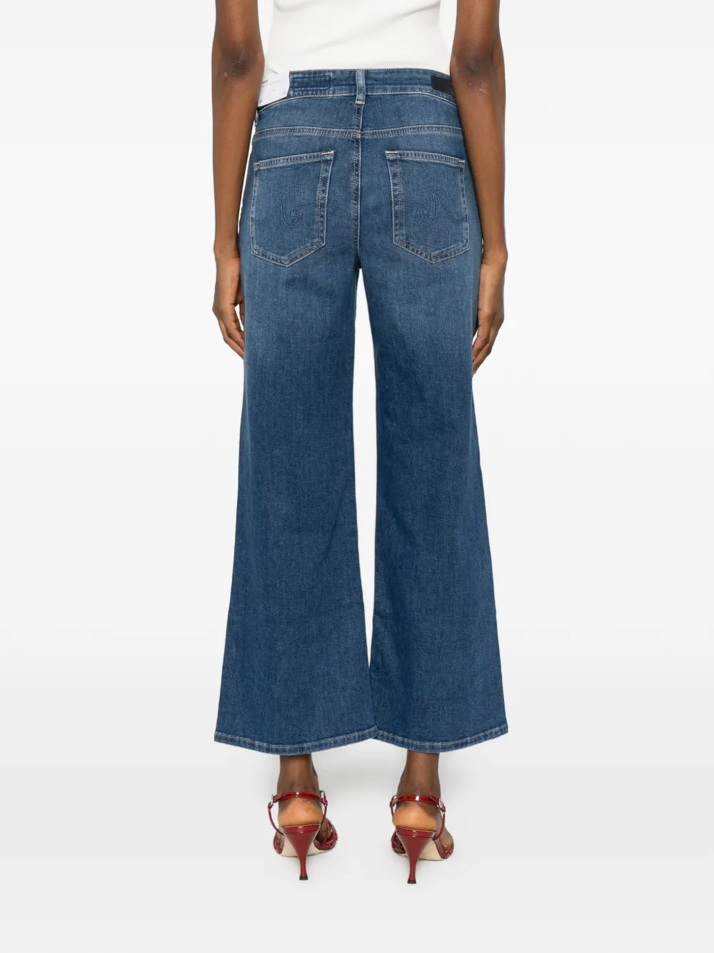 AG Jeans Saige jeans met wijde pijpen Blauw
