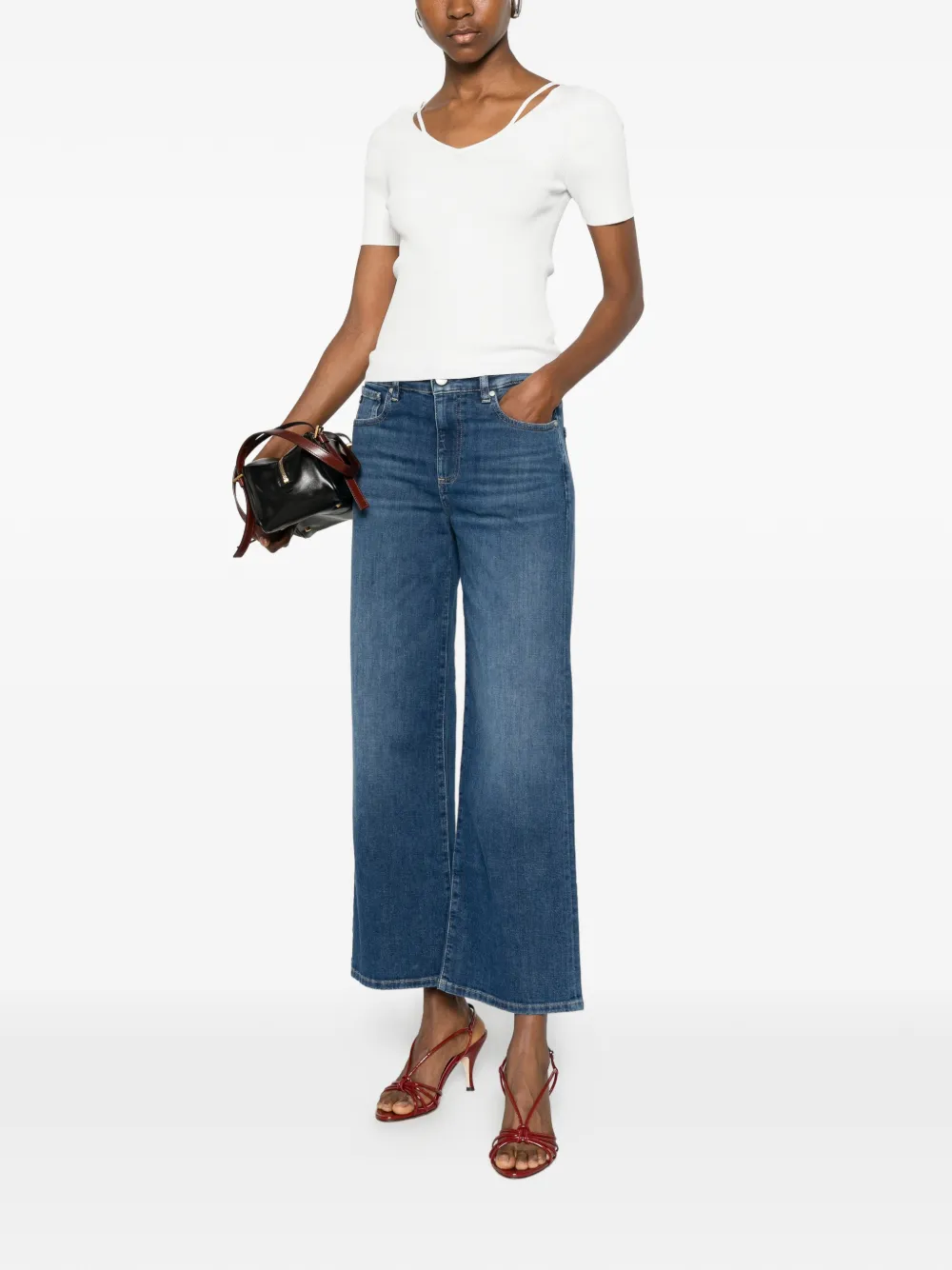 AG Jeans Saige jeans met wijde pijpen Blauw